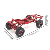 1/12 Scale RC Car Frame Workmanship Metal Elevated Axle Chassis Pre-Assembled RC Elevated Axles for DIY Enthusiasts