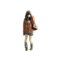 School Girl Miniature Tiny 1:64 Scale Figure Compact for Hobbyists
