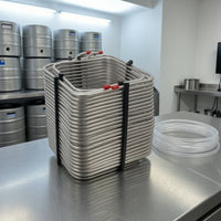 Square Portable Box Coil Compact Beer Chiller Coil Rigid Hardware Portable for Homebrewers