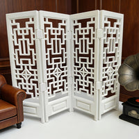 Foldable Mini Chinese Screen Model - Miniature Furniture Partition for Dollhouse Decor