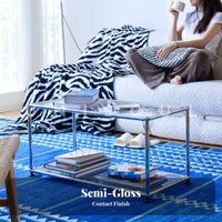 2-Tier Coffee Table Bauhaus Inspired 2-Tier Reconfigurable Table Minimalist Design Sturdy Build for Design Aficionados
