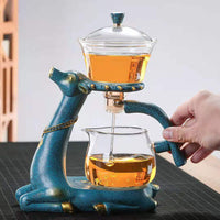 功夫茶具全自动玻璃创意冲茶器家用批发简约懒人泡茶器煮茶壶套装