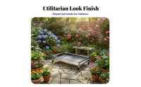 Mobile verdanthouse Rack Rustproof Plant Stand Weatherproof Cover Water Resistant for Gardeners, Homeowners, Outdoors