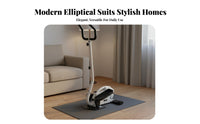 Silent Operation Mini Elliptical Stepper Quiet & Fluid Portable Elliptical Exercise Equipment Low Effect Mini Stepper Anti-Slip Pedals for Beginners, Seniors