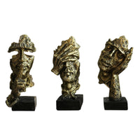 3 Pieces Tabletop Ornaments Sculptural Sculpture Creative for Living Room
