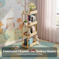 Fabric pouch book rack Space-Saving Storage Rack Childchild-suitable Design for children