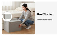 Underbed Storage Box particleproof Foldable Underbed Organizer twodirection fasteners