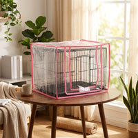 Bird Cage Cover with Transparent Cage Cover Panel, EVA Material Anti-Wind Birdcage Cover, Zippered Indoor Outdoor Pet Cage Cover for Guinea Pig
