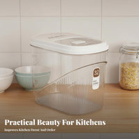 Moisture-Proof Rice Storage Container Safe Rice Dispenser Space-Saving Design for Countertop, Kitchen Cabinet