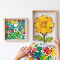 Kids' Art Display Acrylic & Wood Picture Frame for Kindergarten Drawings