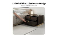 Cylindrical Pedestal Table Luxury Design Nightstand Sturdy Construction Multi-Purpose for Apartment Dwellers, Small Spaces