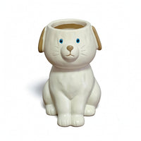 Dog Vase Glossy Dog Flower Vase Unique for Entryway