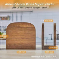 现货木质纸巾架桌面立式餐巾纸储物架一次性抹布纸巾架实木抽纸盒