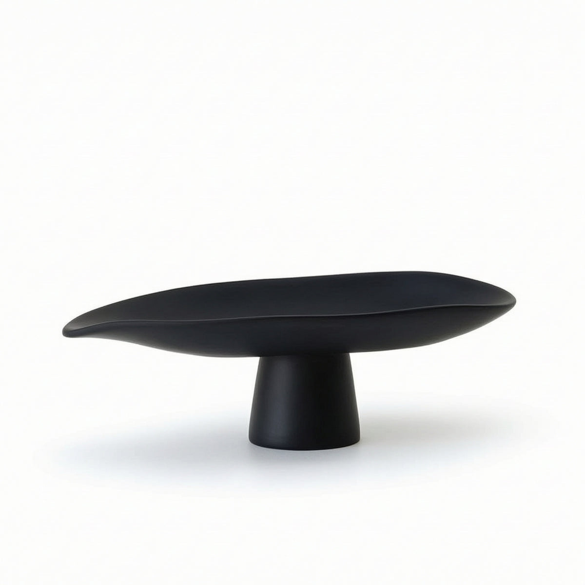 Tray with Pedestal Natural Sculptural Tray Elegant for Coffee Table
