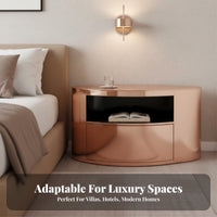 Single-Drawer Nightstand Light Luxury Design Bedside Cabinet Modern aesthetic scuffResistant for Homeowners