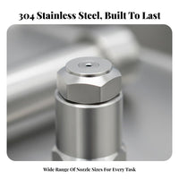 Built-in Filter Low Pressure Atomizing Nozzle Stainless Steel Misting Nozzle Precision Machined for Humidification