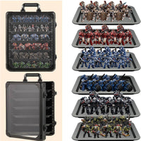 Transparent Miniature Display Case Lockable Portable Display Case Secure Cabinet Heavy-Duty for Collectors