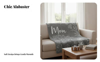Sentimental Gift Blanket Heartfelt Message Mom Letter Blanket HD Printing
