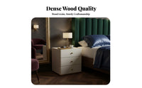 3-Drawer Chest Modern Design Bedside Table Easy to Clean for Entryway, Hallway