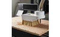 Engraving Machine Dust Cover Shed-Resistant Bristles Spindle Brush Dust Collector Construction for Woodworkers
