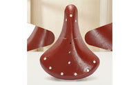 Retro Vintage Cycle Saddle Faux Leather Saddle with Spring Shock-Absorbing Classic Bike Seat with Springs Stylish for Commuters, Cyclists, City Bikes