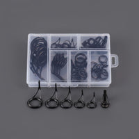 35 Pieces Wear-Resistant Single Foot Rod Guide Kit Sleek Ceramic Loop Rod Tip and Guide Repair Kit Increased Sensitivity Reduces Line Friction for DIY Enthusiasts