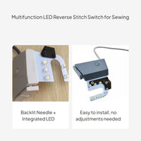 Sewing Machine Reverse Controller with LED and Long Cord