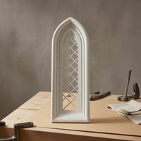 Arched Window Framed Arch Wall Decor for Dollhouse, Model Scenes
