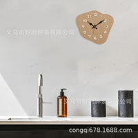 北欧艺术挂钟客厅简约个性网红家用餐厅石英钟静音挂墙卧室时钟表
