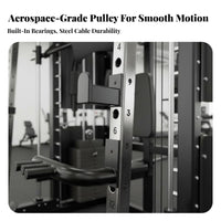 Complete Guided Machine Commercial Grade Complete Home Gym Heavy-Duty Steel Frame Comprehensive Training Machine for Bodybuilders, Beginners