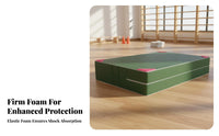 Foldable Design High Jump Landing Mat Thickened Cushion Thick Gymnastics Mat Folds in Half Folding Crash Pad Multi-Purpose for Gymnasts, Athletes, Combat Arts, School, Gymnasium, Home Gym