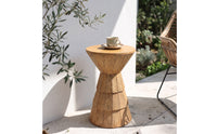 Wooden Side Table Rustic Furniture Compact for Living Room