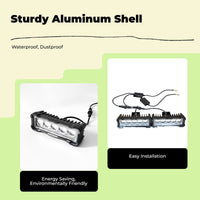 Waterproof LED grille light for off-road