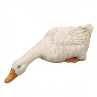 Resin Duck Ornament Orange Beak Duck Ornament Sculpted for Patio, Pond