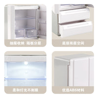 儿童益智过家家玩具厨房迷你微缩模型冰箱冰柜可发光DIY玩具配件