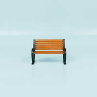 1/64 Scale Bench Realistic Design Miniature Park Bench Resin Material Diorama Accessory for Hobbyists, Dioramas