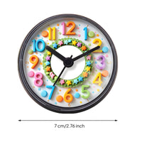 Suction Cup Clock Waterproof Home Timepiece Round for Children