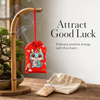 Japanese Omamori Koi Lucky Charm Sachet Empty Bag for Necklaces, Backpacks, and Purses