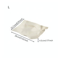 Stainless Steel Fruit Tray Decorative Wavy Fruit Tray Mirror Finish