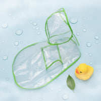 Transparent Dog Raincoat Easy to Wear Hooded Dog Rain Jacket Lightweight