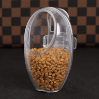 2 Pcs Water Bottle for Birds, Clear Cage Water Dispenser, Automatic Poultry Waterer, Portable Clip On Feeder for Aviary