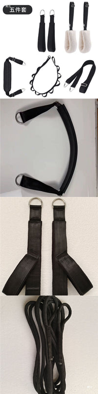普拉提器材配件核心床高架床黑色拉手脚套手环带器械可调节