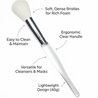 Facial Cleansing Brush, Deep Cleansing Face Wash Brush, Lathering Brush for Women Men, Foaming Face Wash Tool, Skin Cleansing Device