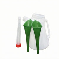 Oil Jug with Spout Built-in Handle Plastic Oil Jug Wide Opening