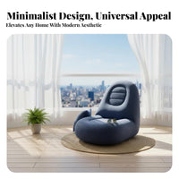Adjustable Backrest Lounger Foldable Design Floor Chair Multi-Functional Comfortable Feel for Young Adults, Console Users