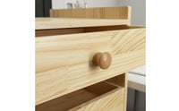 Desktop Drawer Organizer Pre-Assembled Wood Storage Box Space Saving for Office