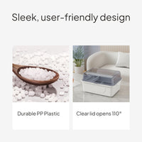 Dustproof Dinnerware Storage Box with Lid and Draining Rack
