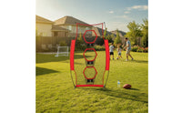 Football Throwing Net with Target Pockets Easy Setup Football Throwing Net with Carry Bag Heavy-Duty   for Coaches, outdoor