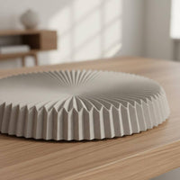 Round Resin Tray Textured Surface Home Decor Easy to Clean