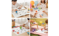 24 Pieces Fun Plastic Stamp with Bug Motif Novelty Bug Stamp Mini Compact for Children, Crafters, Teachers, Craft Projects, Classroom, Pranks